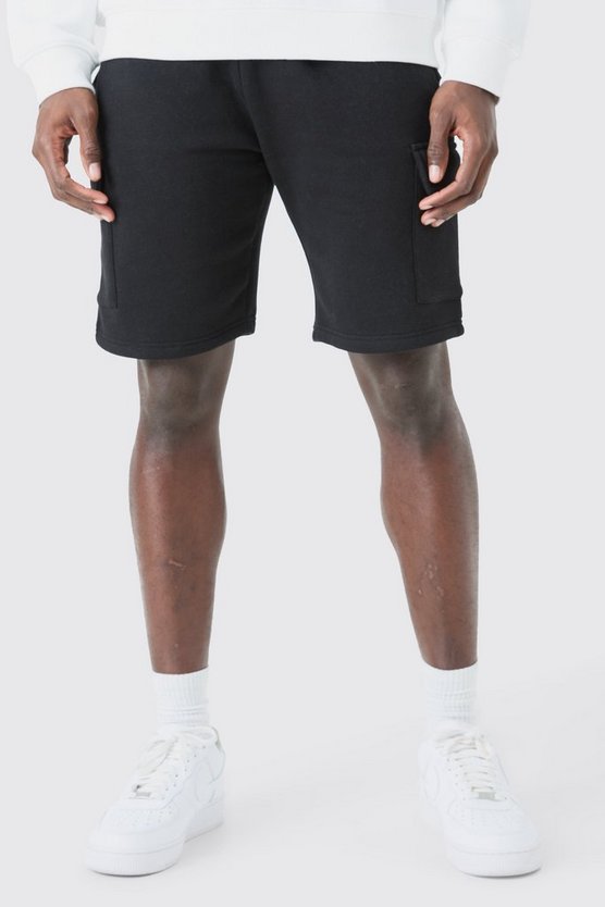 Slim Mid Cargo Jersey Short