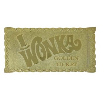Charlie und die Schokoladenfabrik Mini Replik Golden Ticket
