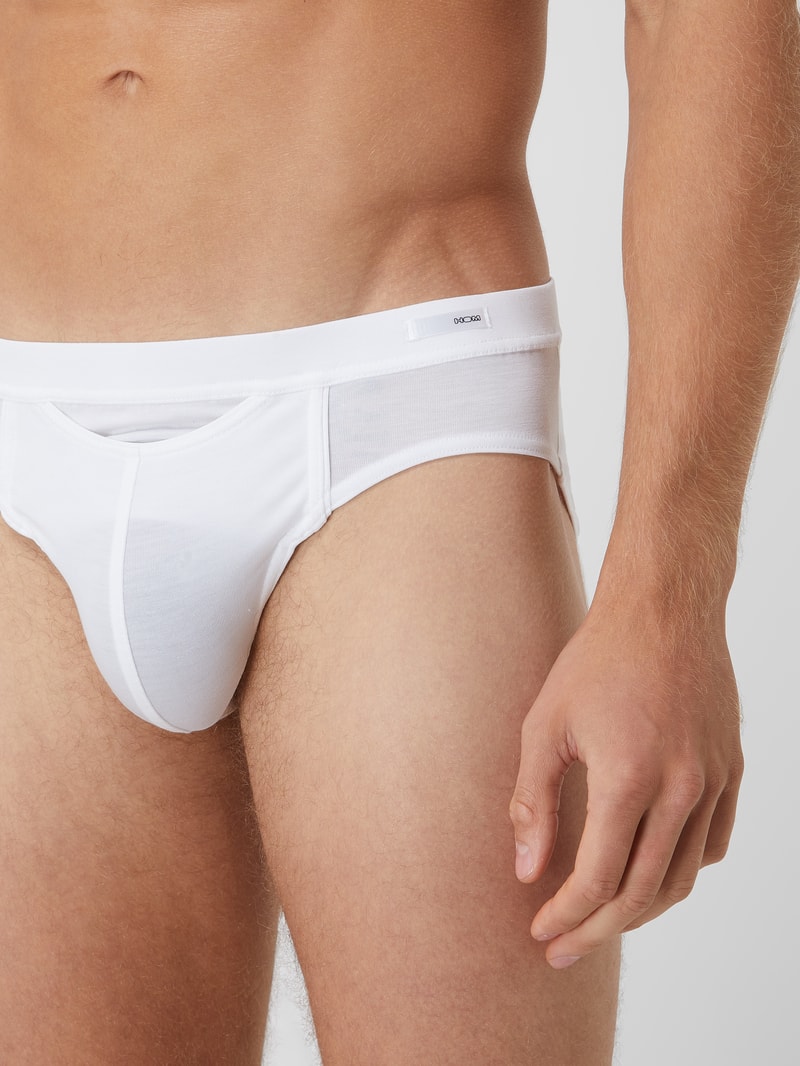 Slip mit Label-Detail in weiß