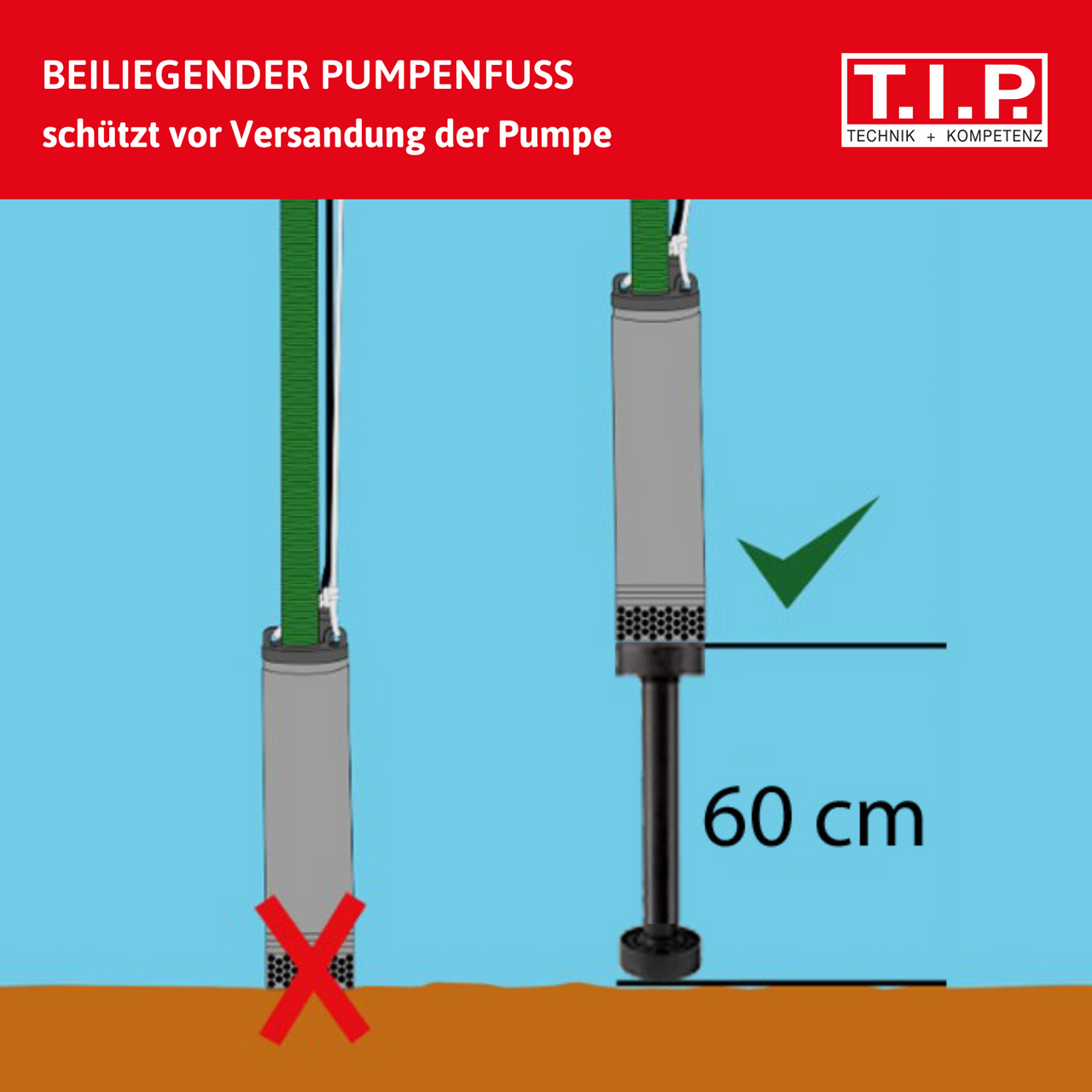 T.I.P. Tiefbrunnenpumpe Big Well 90/53