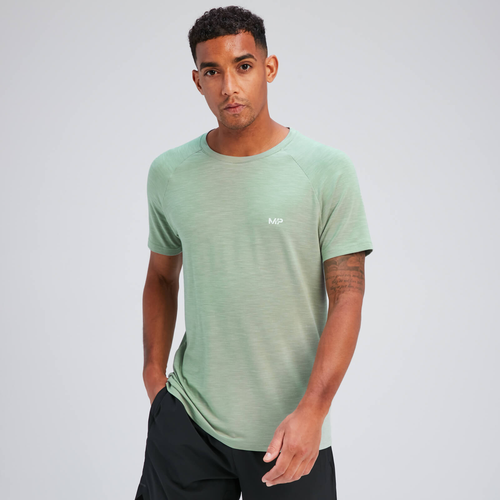 T-shirt à manches courtes MP Performance pour hommes – Vert pâle