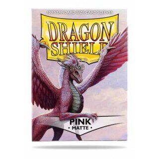 Schutzhüllen Dragon Shield Matte: Pink 66x92mm (100 Stück)