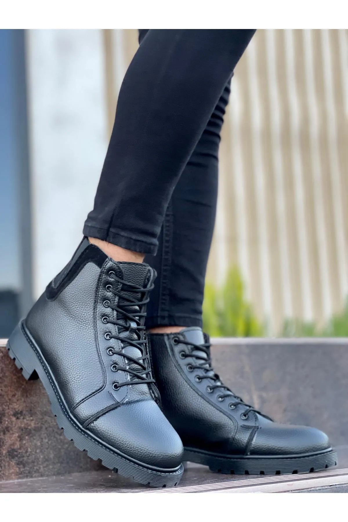 MUGGO  Stiefelette - Schwarz - Blockabsatz
