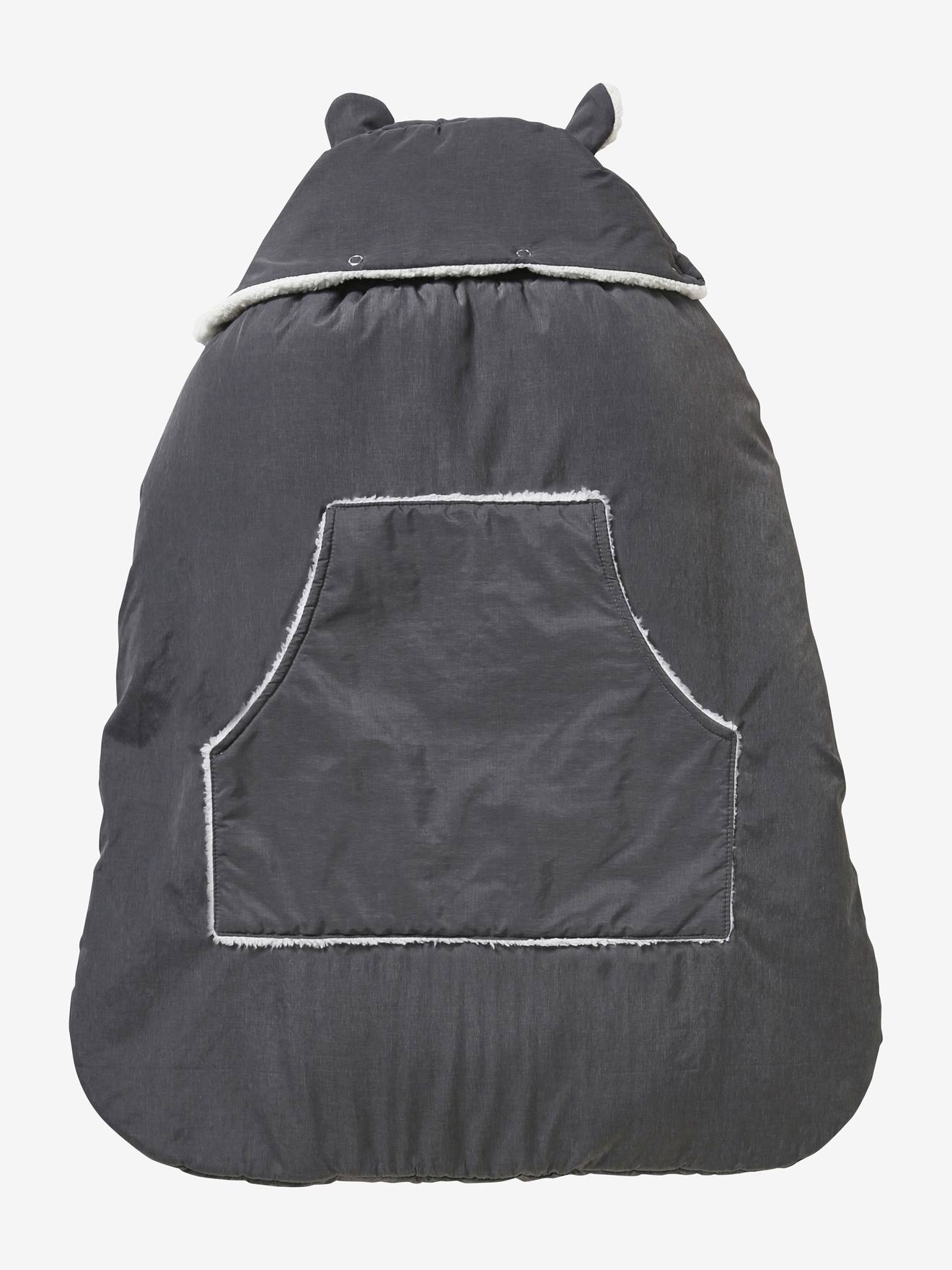 Protège porte-bébé doudoune encre
