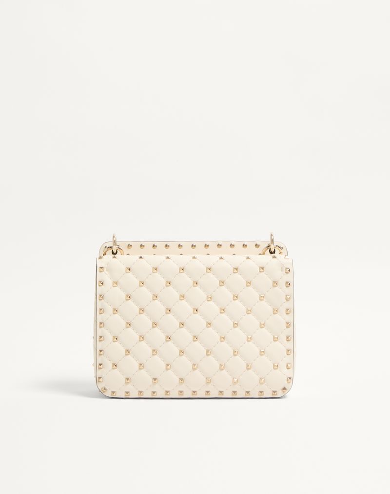 Bolsa média Rockstud Spike em couro napa.