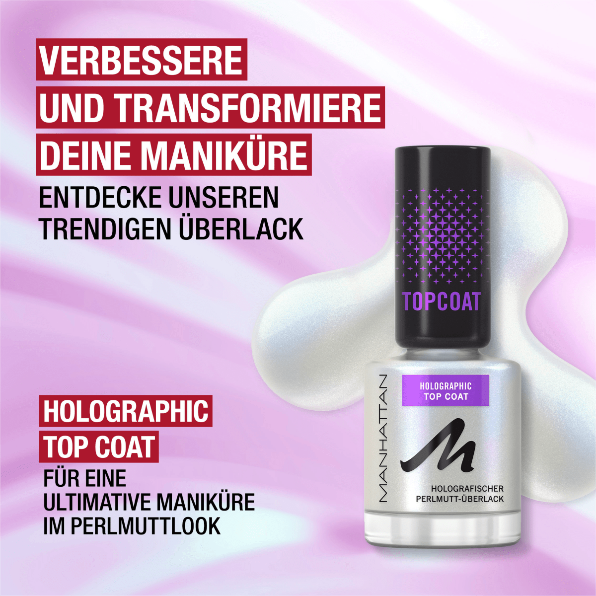 Top Coat Holographic Effect, 12 ml
