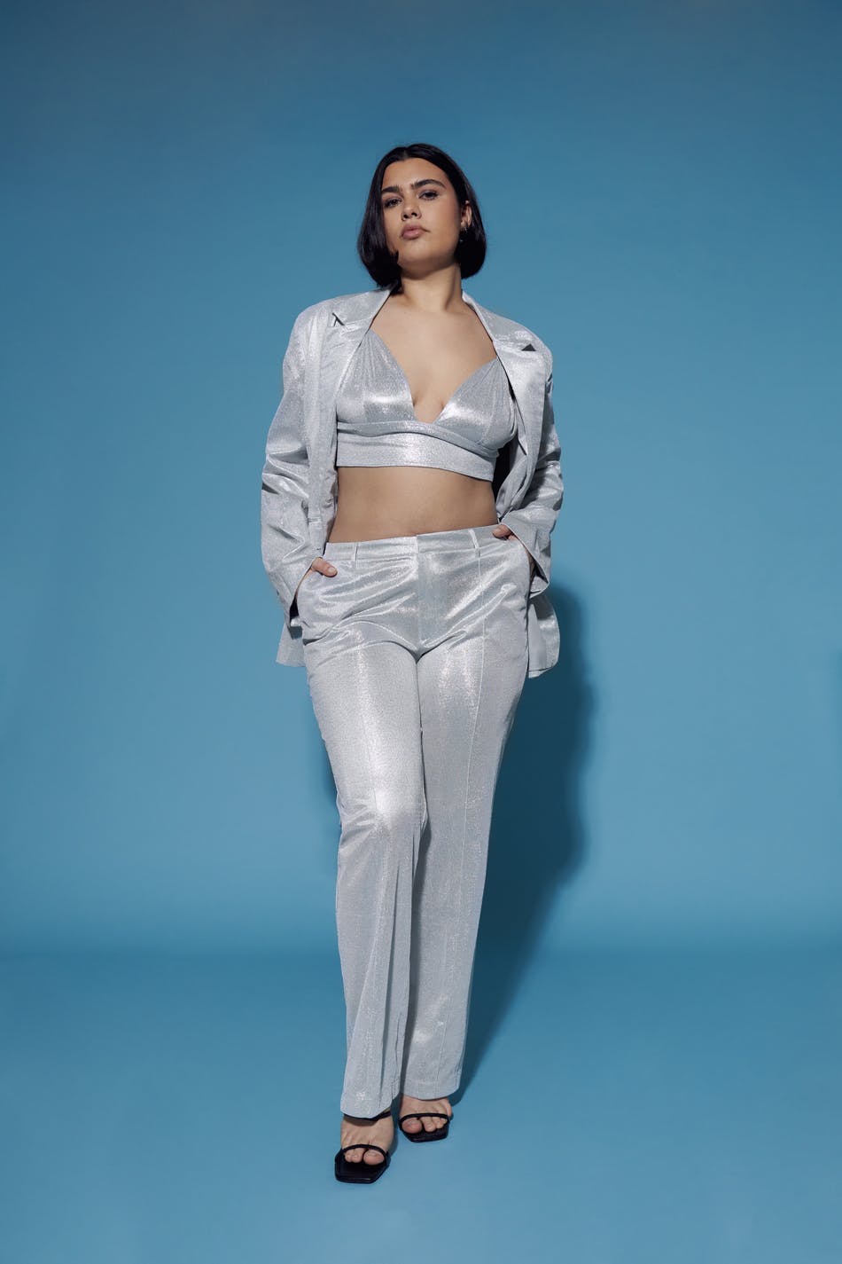 Silver trousers