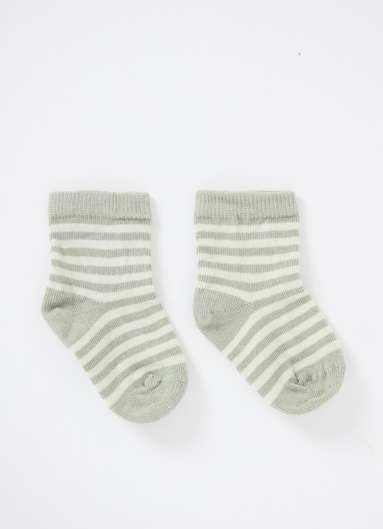 Lil 'Atelier Socks in organic cotton blend with stripe print
