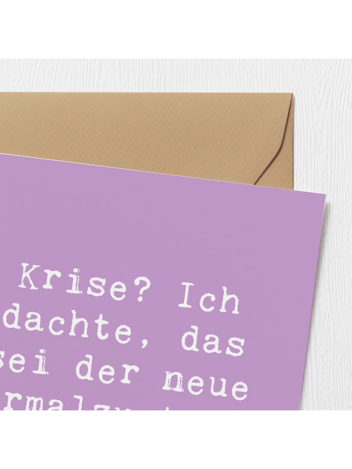 Mr. & Mrs. Panda Deluxe Karte Spruch Gelassenheit in Krisen mit ... in Lavendeltraum günstig kaufen onesize