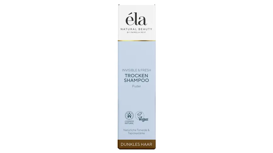 ELA natural beauty Invisible & Fresh Trockenshampoo Puder dunkles Haar 25 g
