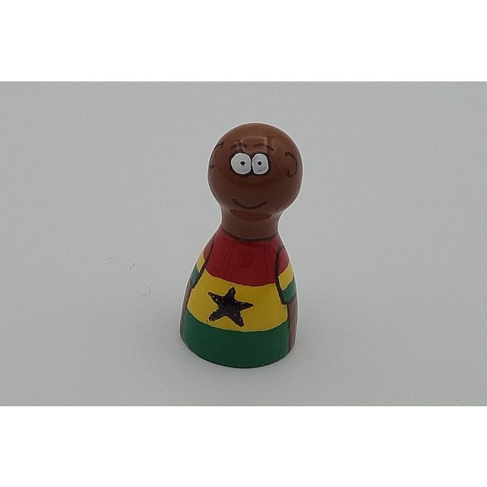 Handbemalte Pöppel - Ghanaer