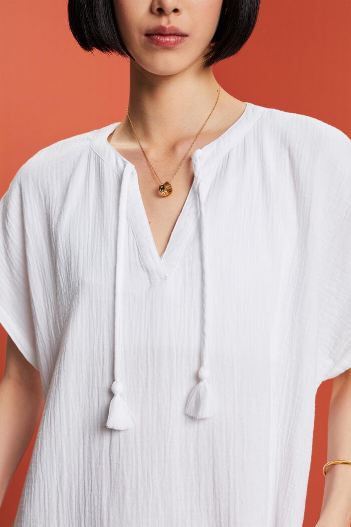 Tunika-Strandkleid, 100% Baumwolle