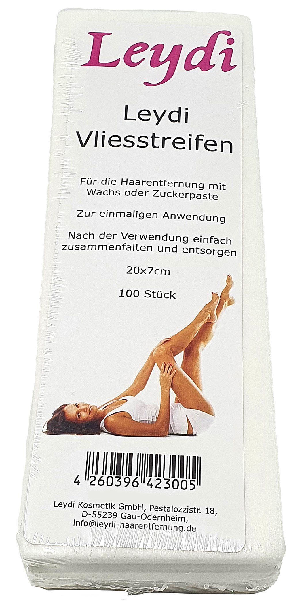 Leydi Kaltwachsstreifen 100 Leydi Vliesstreifen für Waxing und Sugaring