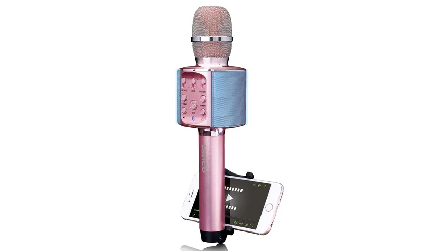 Lenco Karaoke-Mikrofon BMC-090PK - pink