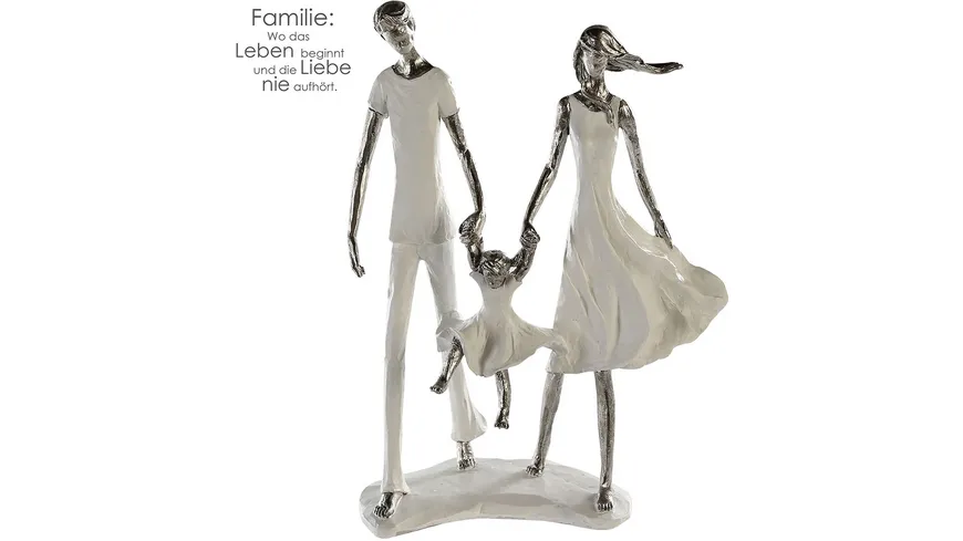 Casablanca Skulptur Family weiß / silber