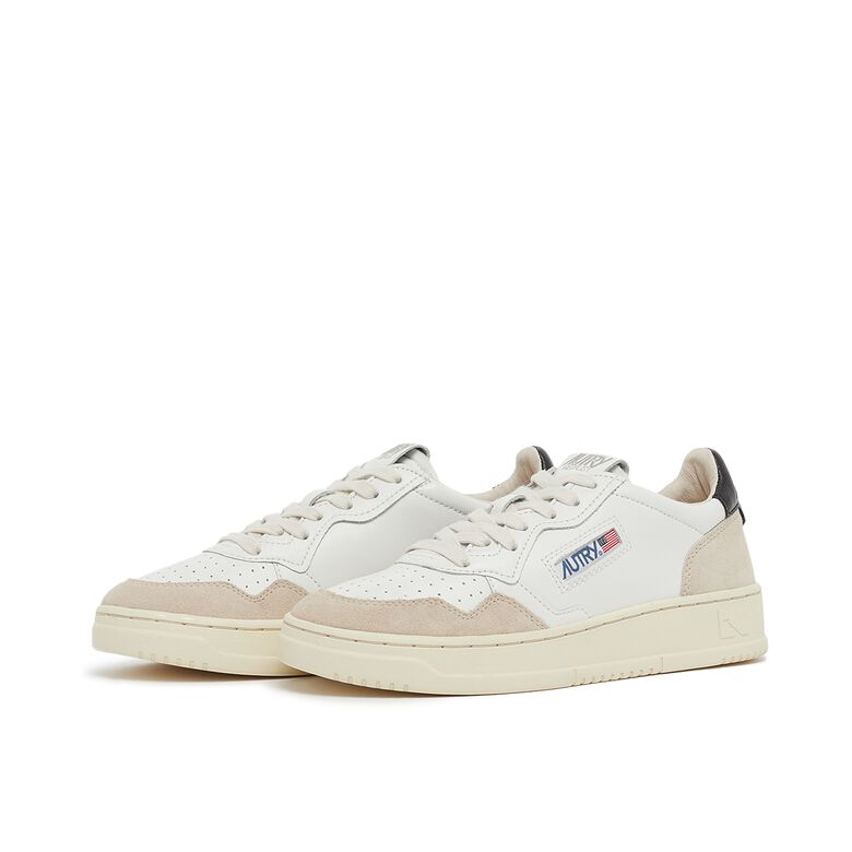Autry Wmns Medalist Low LS21 leat/suede wht/blk