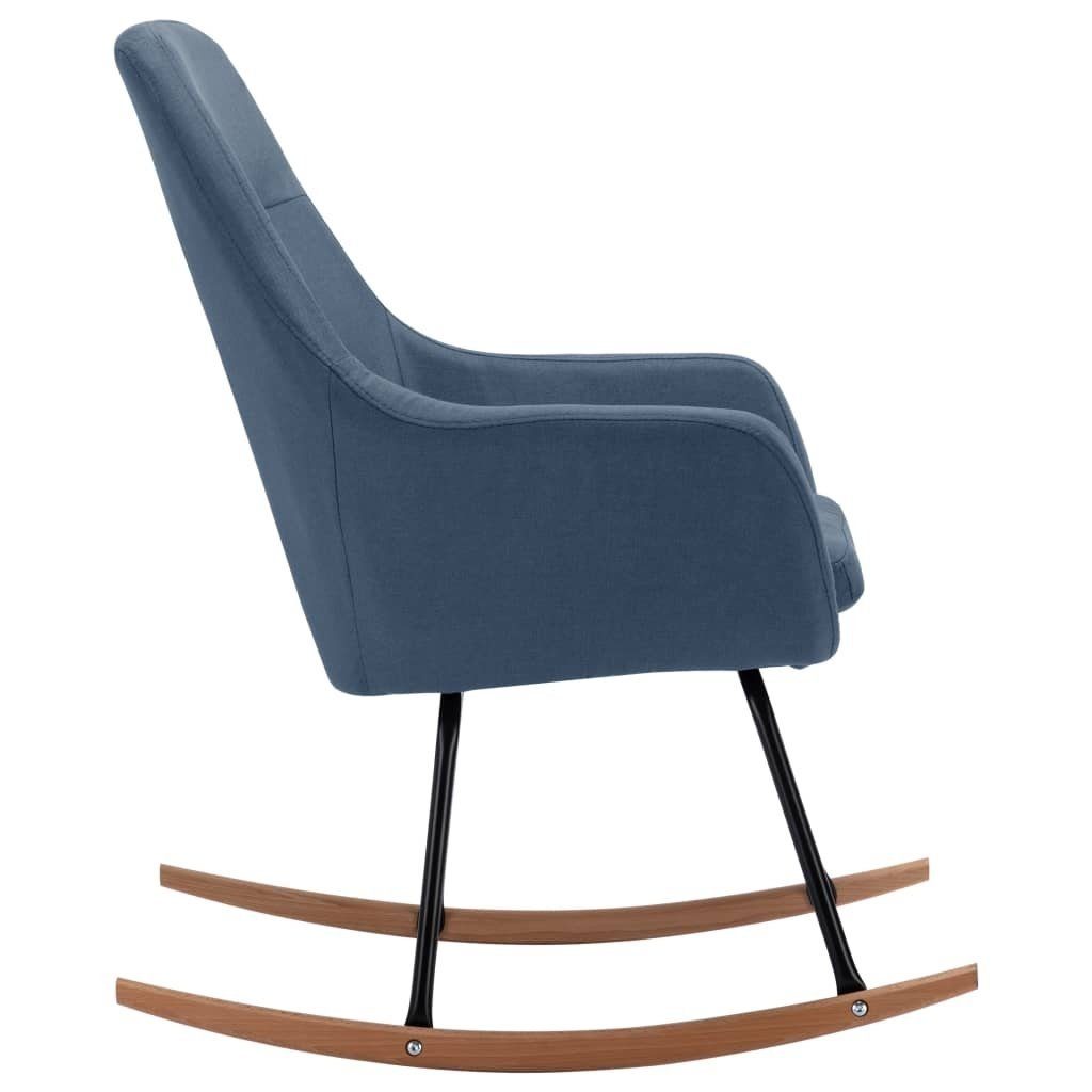 möbelando Schaukelstuhl Balzhausen (BxHxT: 61x89x80,5 cm), aus Stoff in Blau