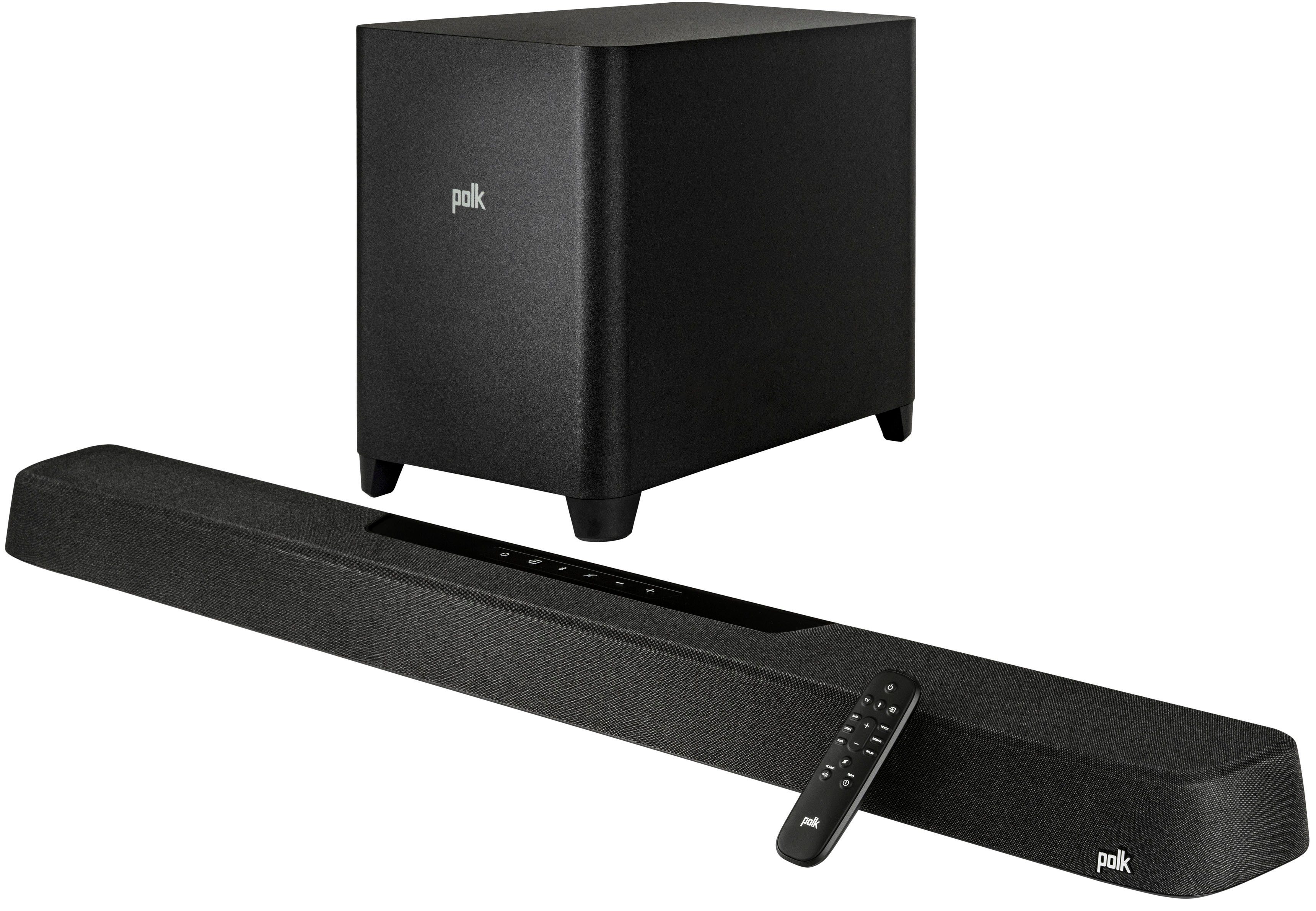 Polk Magnifi Max AX SR Heimkinosystem (Bluetooth, LAN (Ethernet), WLAN, Wireless-Surround-Lautsprechern und Subwoofer)