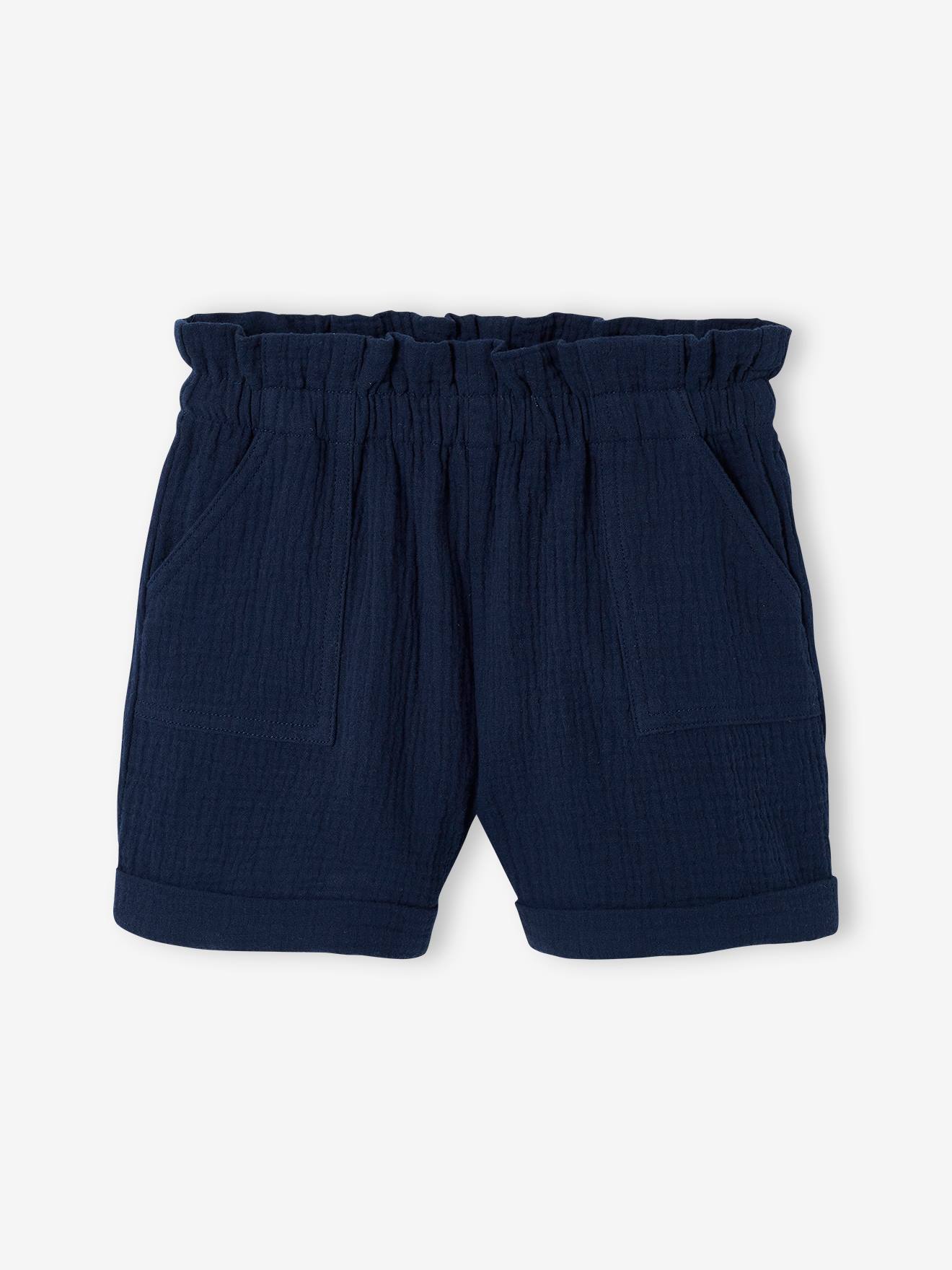 Vertbaudet Mädchen-Set: T-Shirt & Shorts - pfirsich