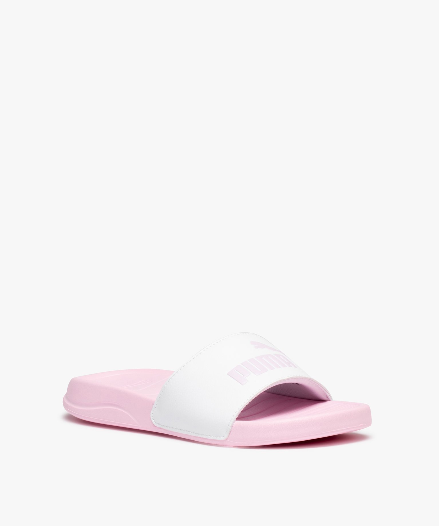 Mules de piscine femme détail métallisé - Puma blanc | GEMO