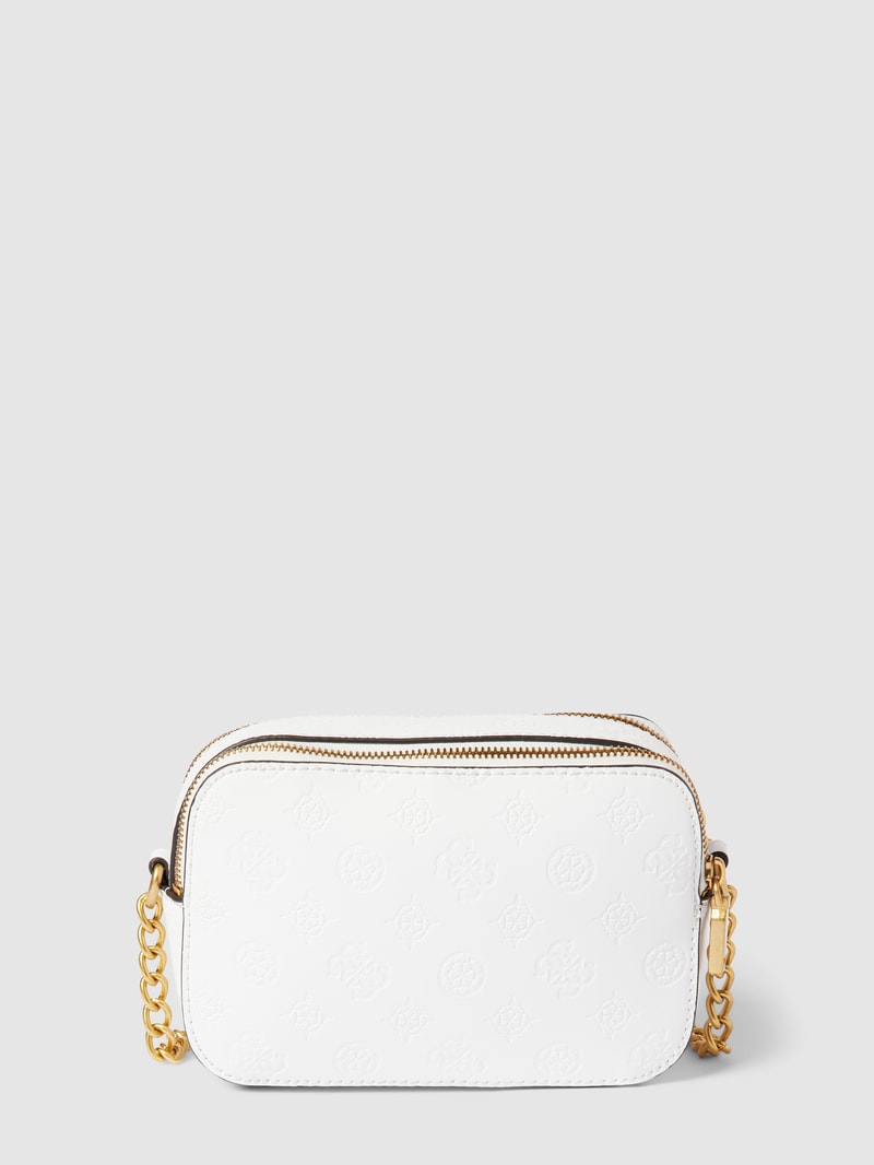Crossbody Bag mit Metallic-Details Modell 'GEVA' in weiß