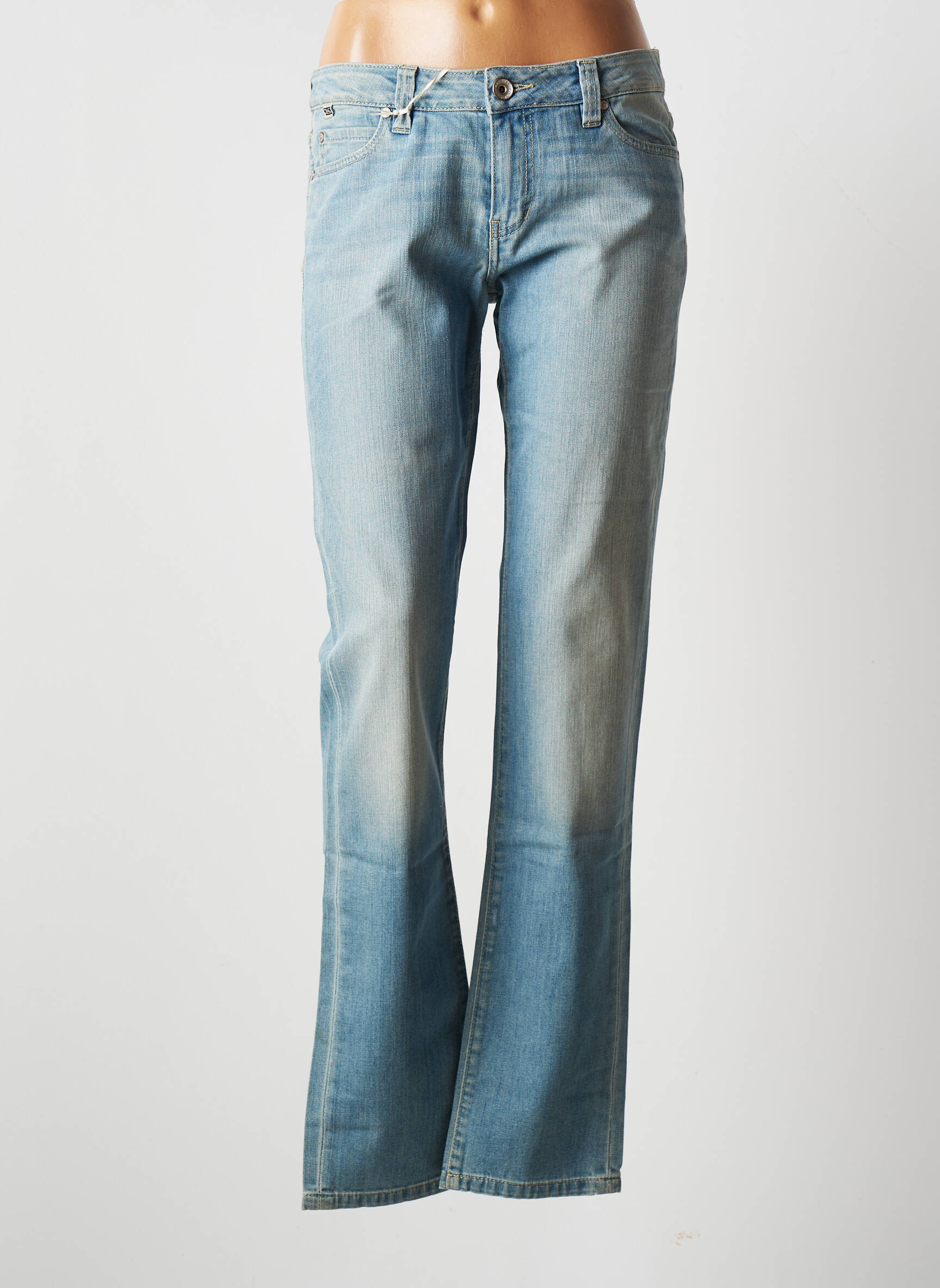 Denim Studio Jeans Coupe Droite Femme couleur bleu