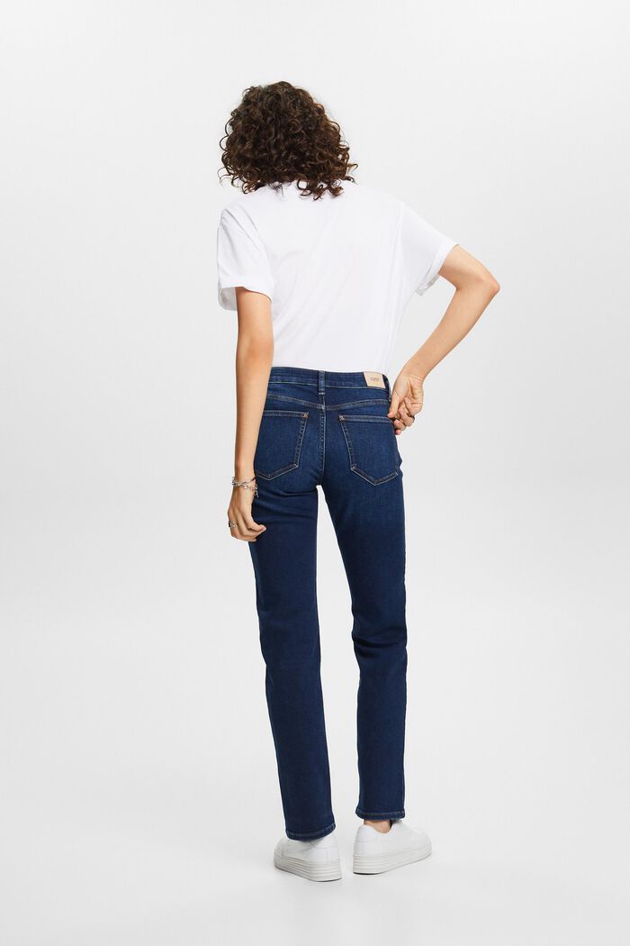 Stretchjeans mit geradem Bein, Baumwollmix