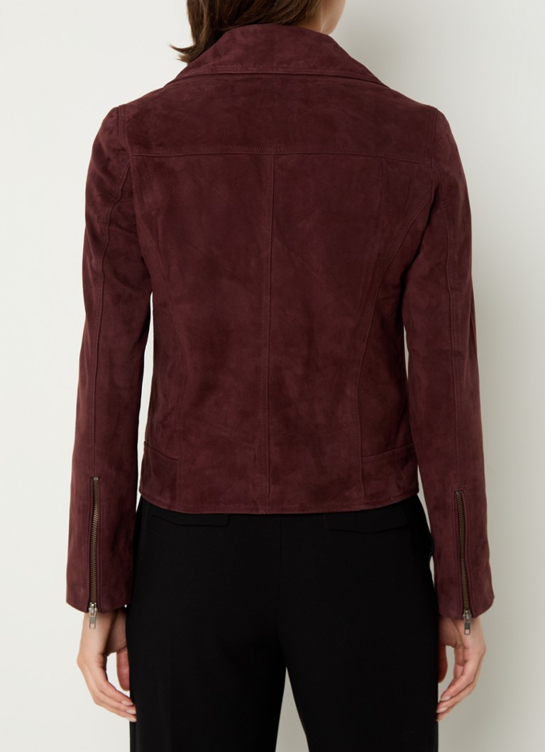 Giacca Gerard Darel Bernarde in pelle scamosciata di capra con tasche con cerniera.