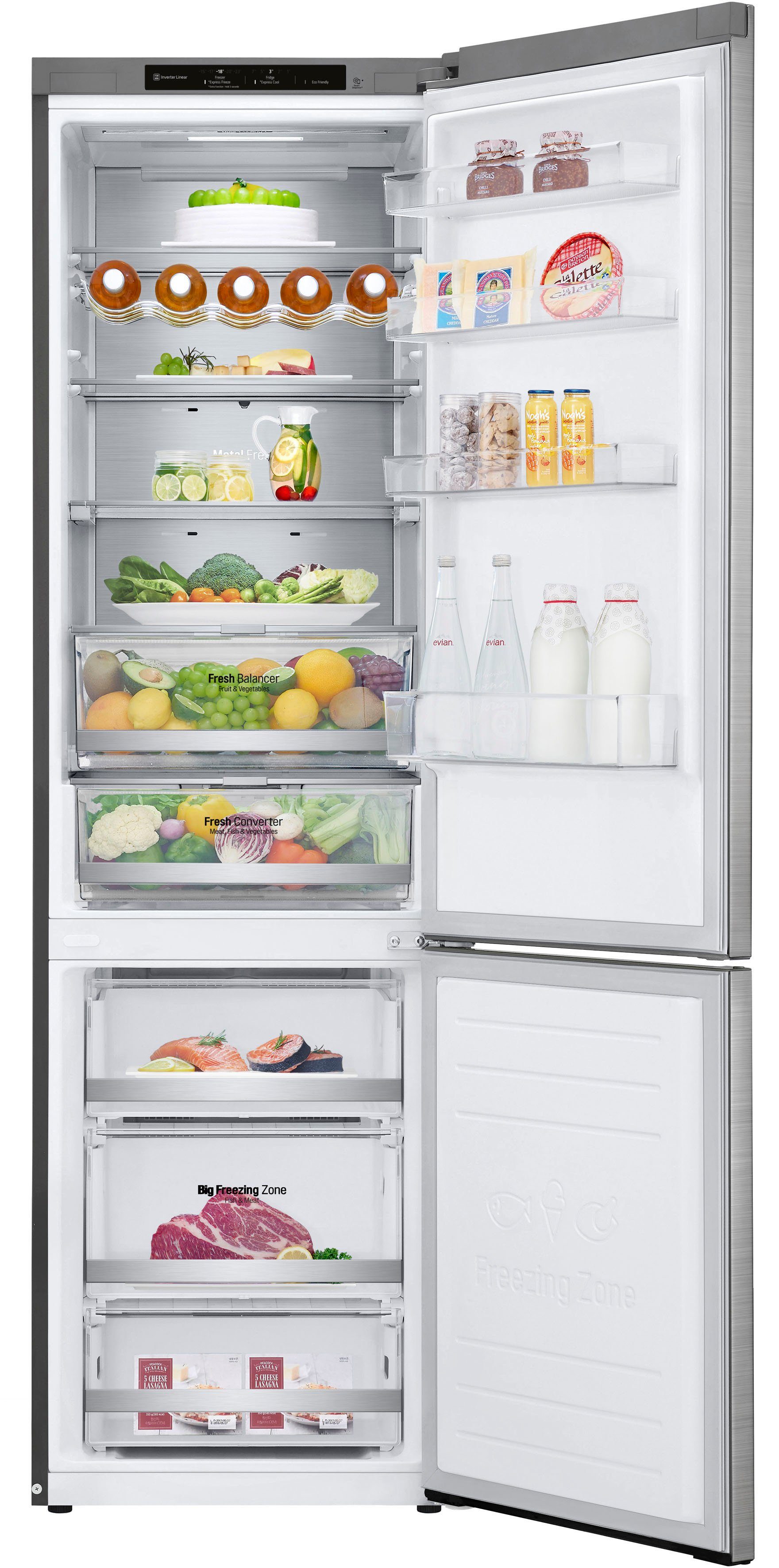 LG Kühl-/Gefrierkombination GBB92STBAP, 203 cm hoch, 59,5 cm breit