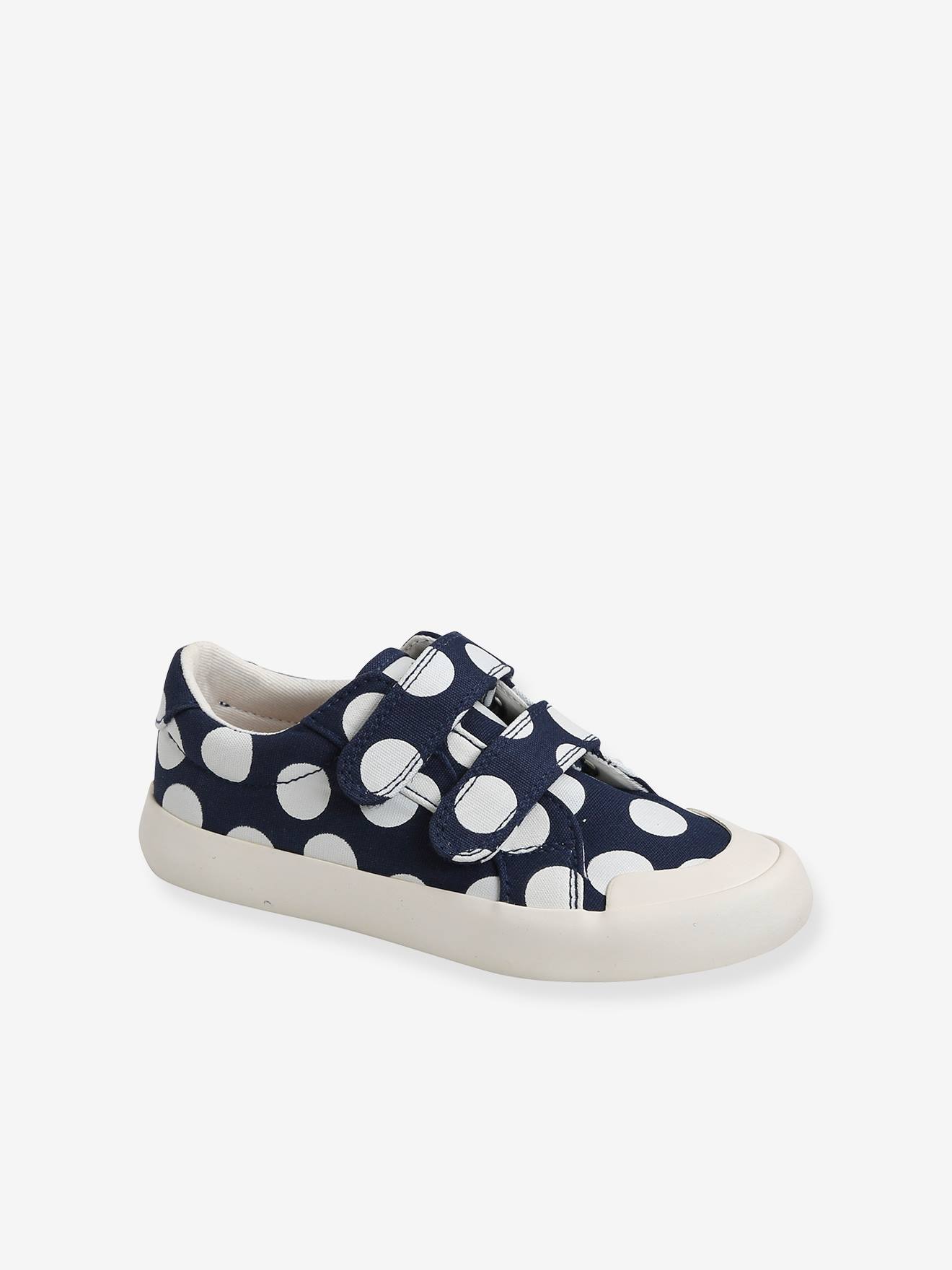 Baskets scratchées fille en toile aop fleuri