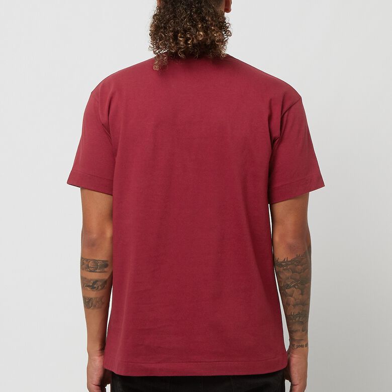 Comme des Garcons Play Play Double Heart T-Shirt burgundy