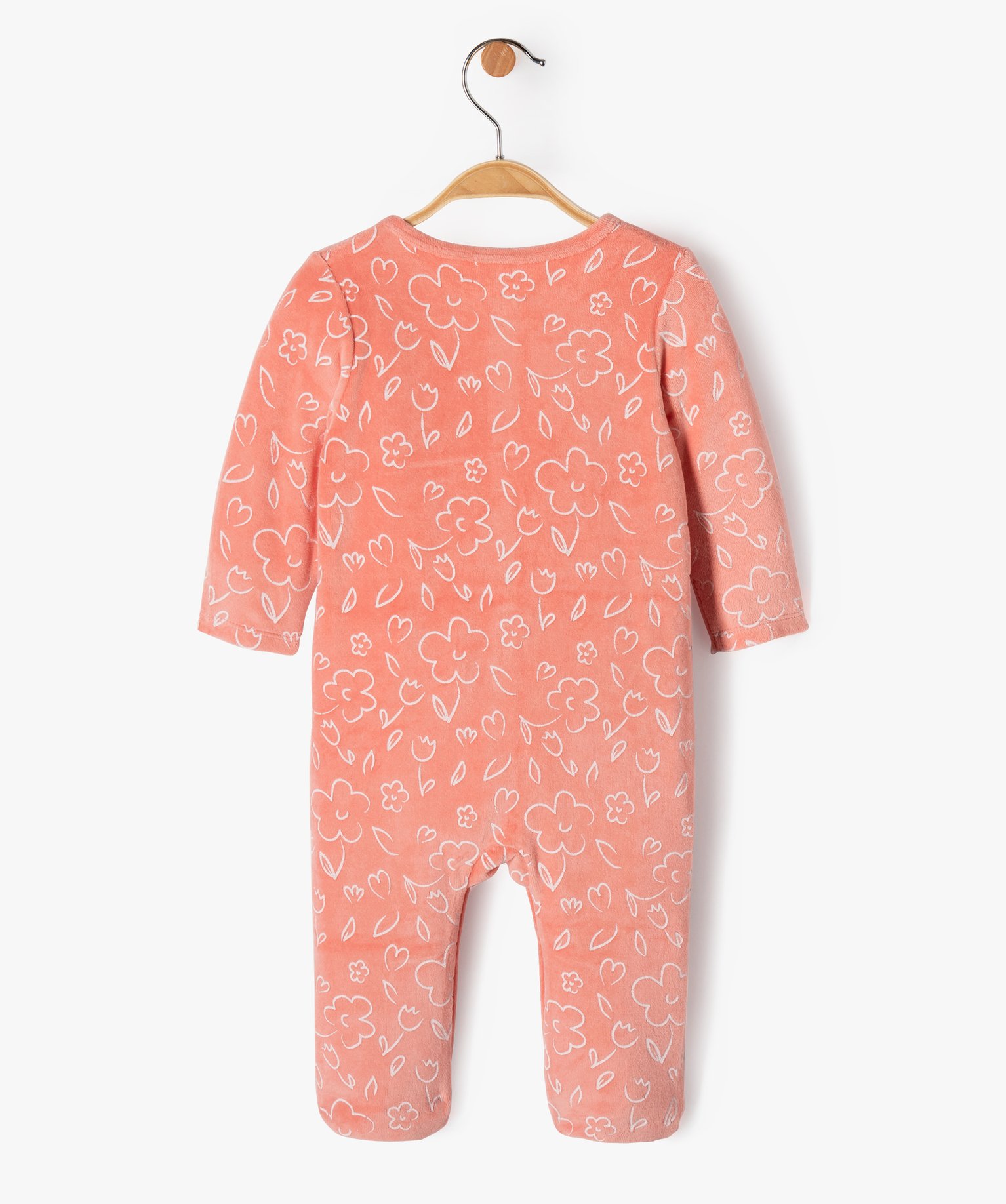 Pyjama bébé fille à motifs renards et petites fleurs multicolore | GEMO