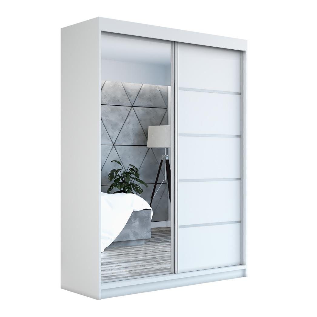 A&J MöbelLand GmbH Schwebetürenschrank GAP 160 cm mit Spiegel