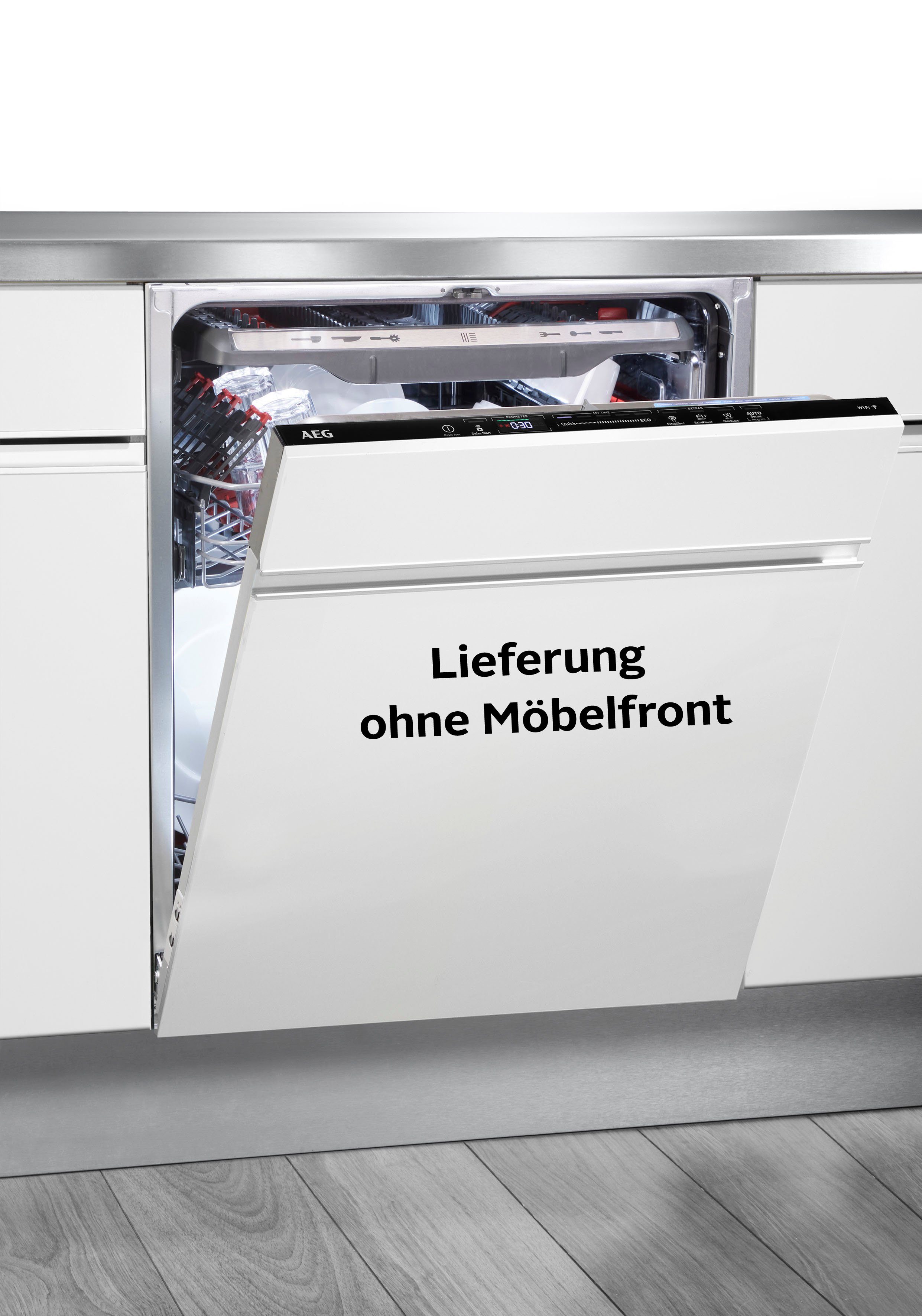 AEG vollintegrierbarer Geschirrspüler, FSK75768P 911434833, 14 Maßgedecke, XXL-Geschirrspüler