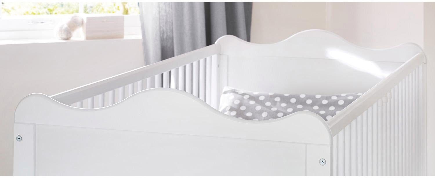 Pinolino® Babymöbel-Set Florentina, (Spar-Set, 2-St., Kinderbett, Wickelkommode), extrabreit; mit Kinderbett und Wickelkommode; Made in Europe
