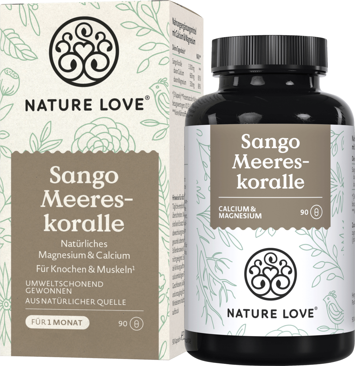 Sango Meereskoralle (Calcium + Magnesium) Kapseln 90 St, 109 g
