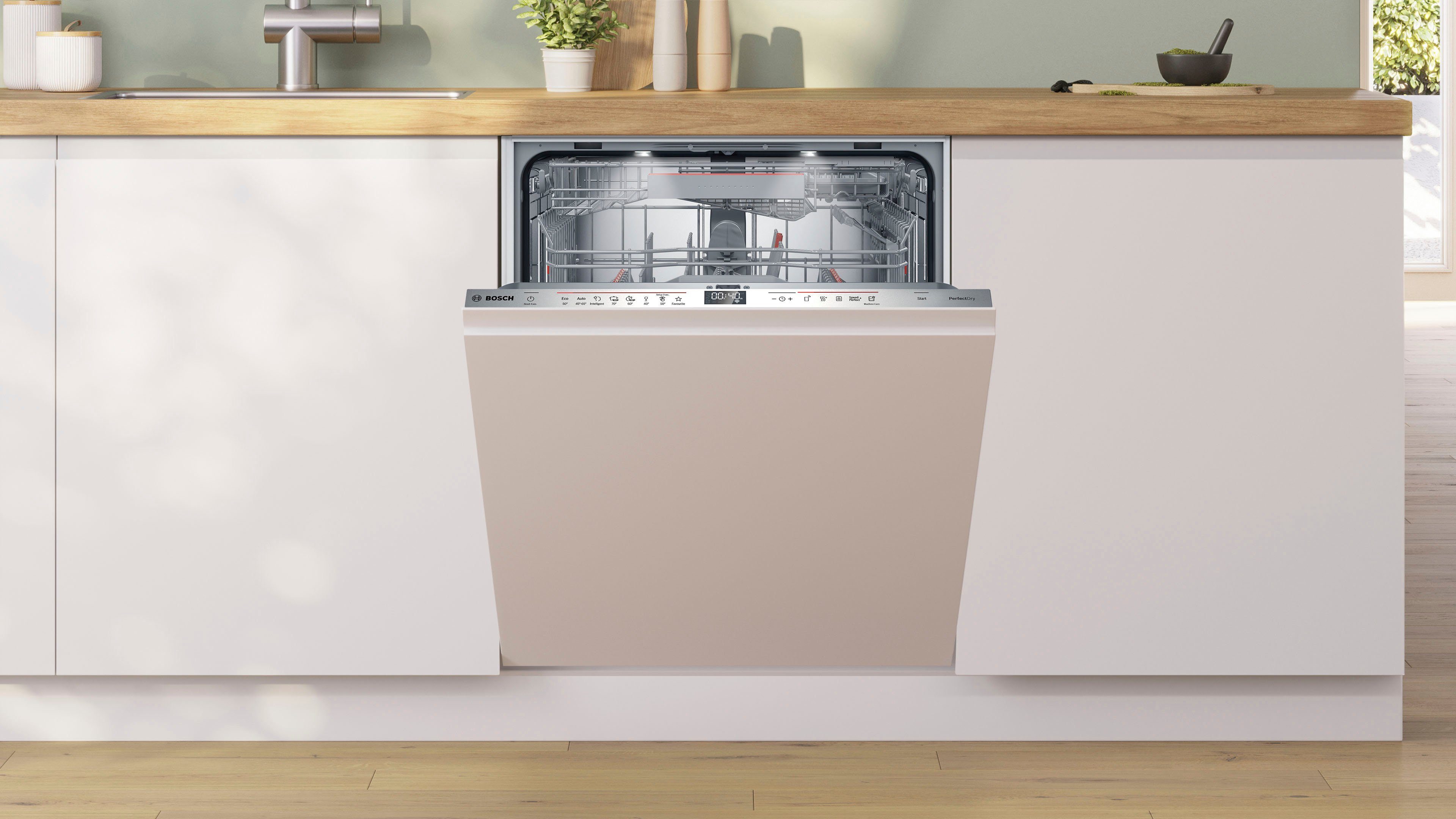 BOSCH vollintegrierbarer Geschirrspüler Serie 6, SMV6ZDX16E, 13 Maßgedecke