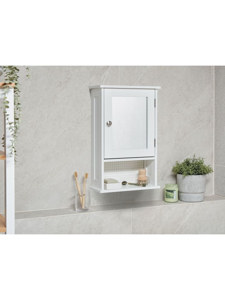 Beliani Bad-Spiegelschrank HUILA in Weiß - (W) 34 x (H) 53 x (L) 15 cm günstig kaufen onesize