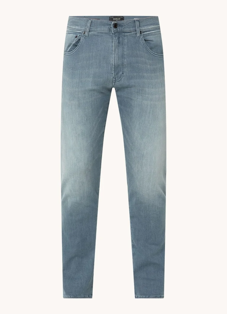 Replay Mickym tapered fit jeans with colored wash
