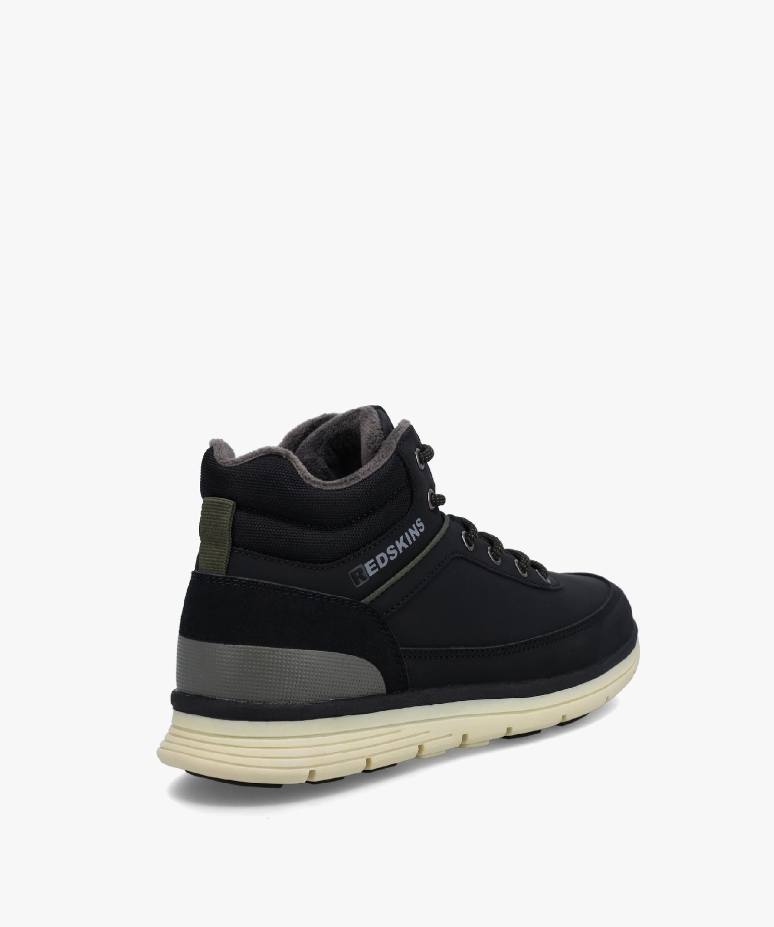 Boots Garçon unis à lacets et semelle contrastée – Reds... noir | GEMO