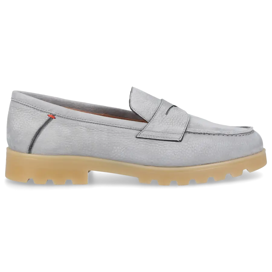 Santoni - Loafer 70644 Nubukleder - grau