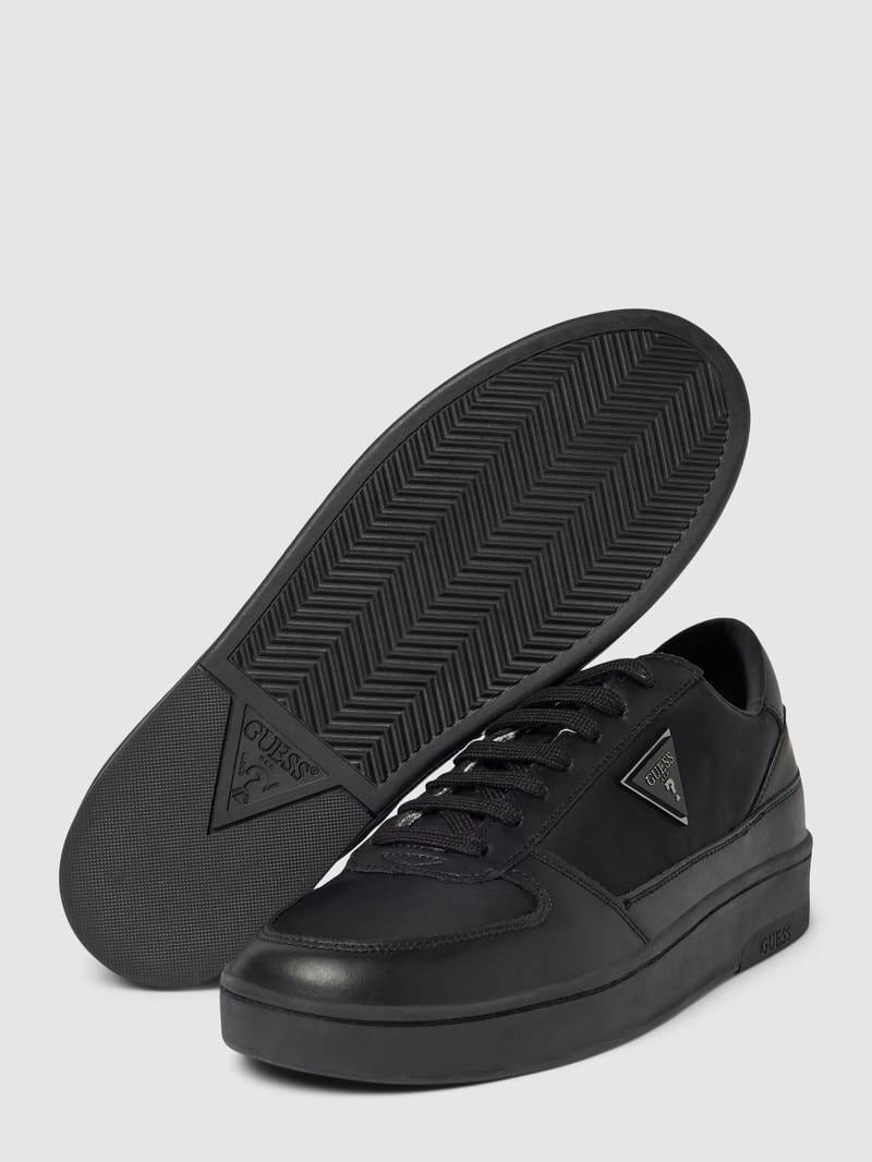 Sneaker mit Label-Detail Modell 'SILEA' in schwarz