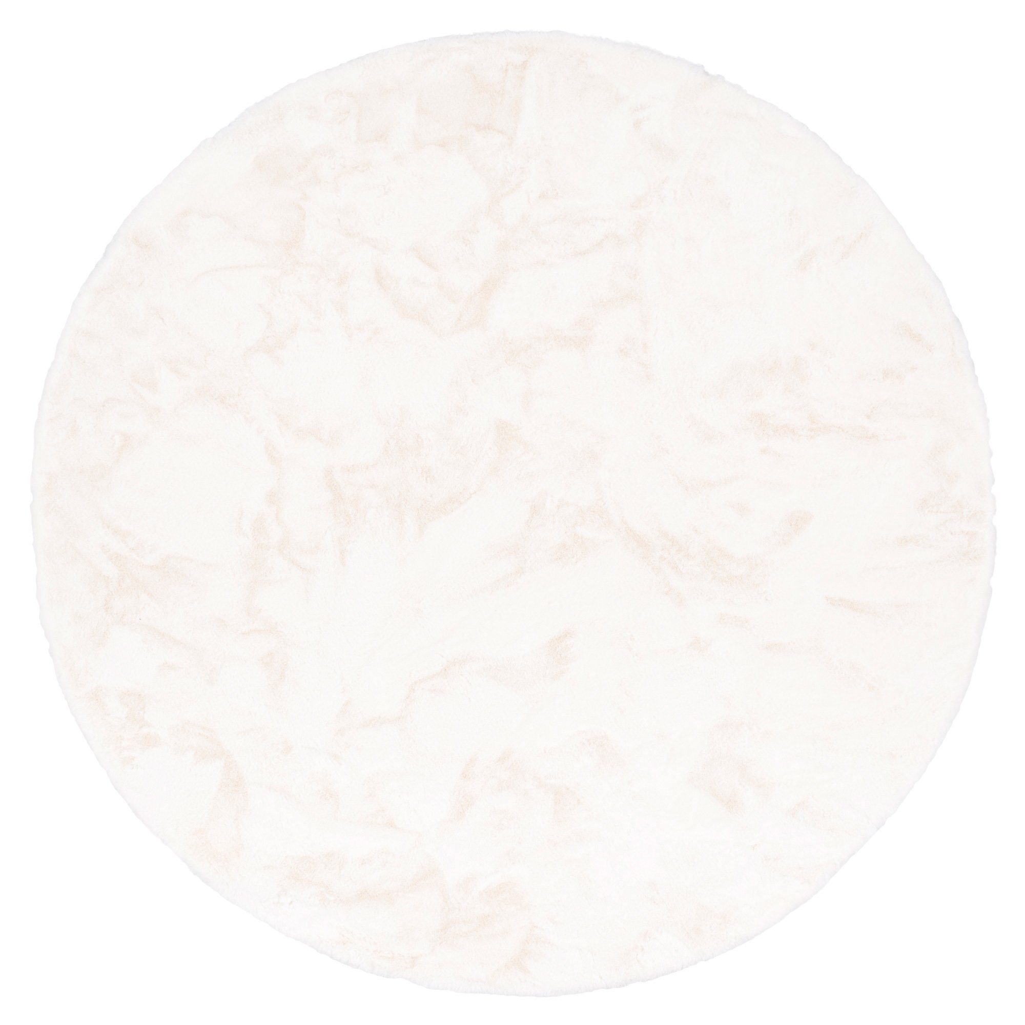 Fellteppich Luxus Super Soft Fellteppich Plush Rund, Pergamon, Rund, Höhe: 25 mm