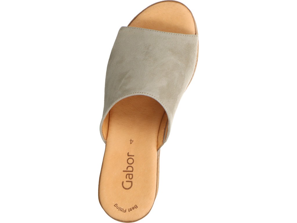 GABOR Pantoletten grün Gabor Fashion Pantolette 24.650.11 Grün