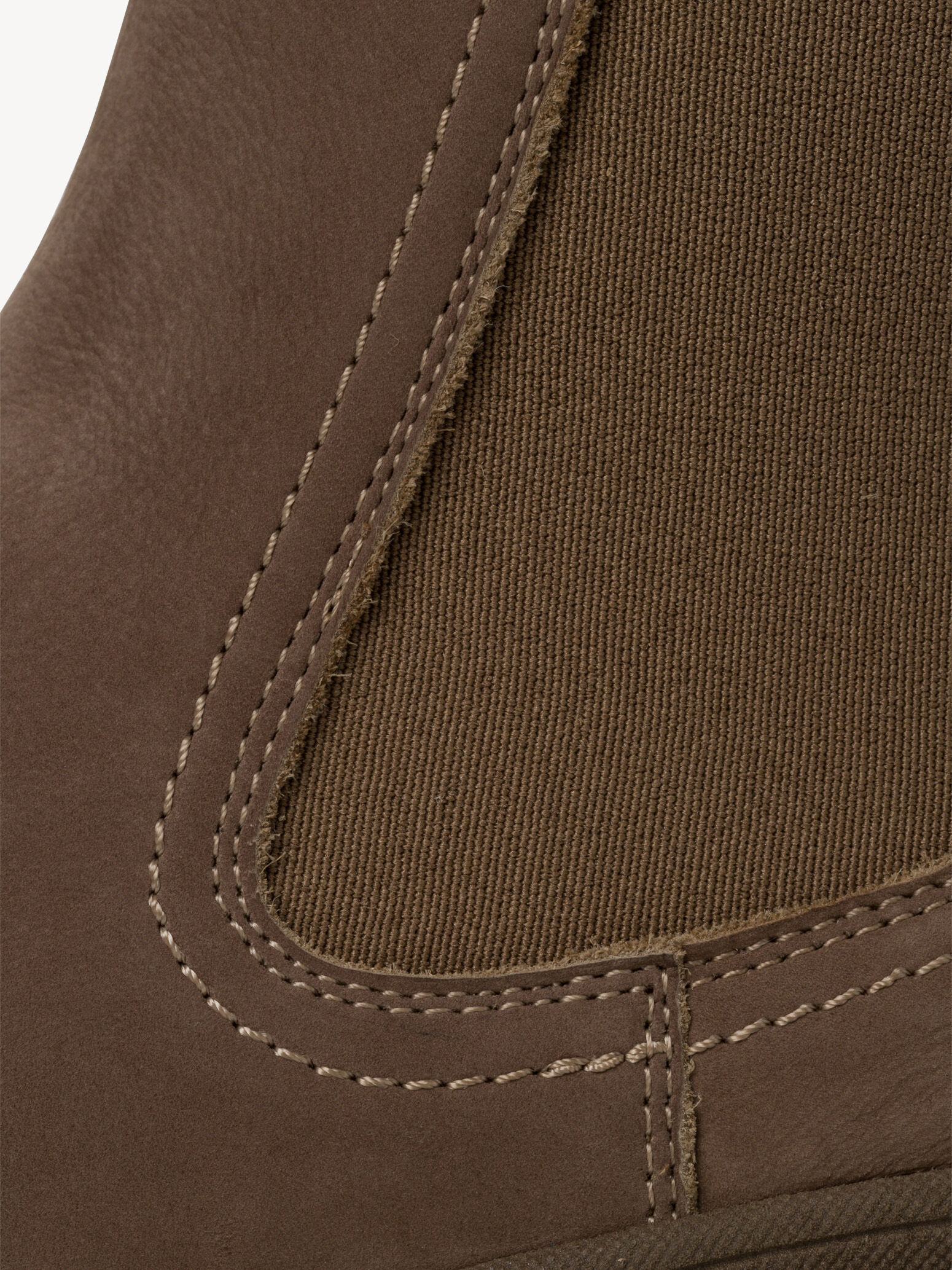 Bottine Chelsea en cuir - marron