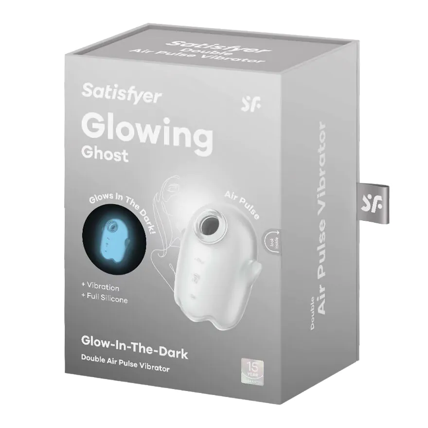 Satisfyer Glowing Ghost Intimmassageapparat Hvid
