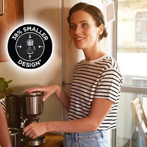 RUSSELL HOBBS Filterkaffeemaschine Compact Home 24210-56, 0,62l Kaffeekanne, Permanentfilter 1x2, Platzsparendes Design für kleine Haushalte oder Küchen