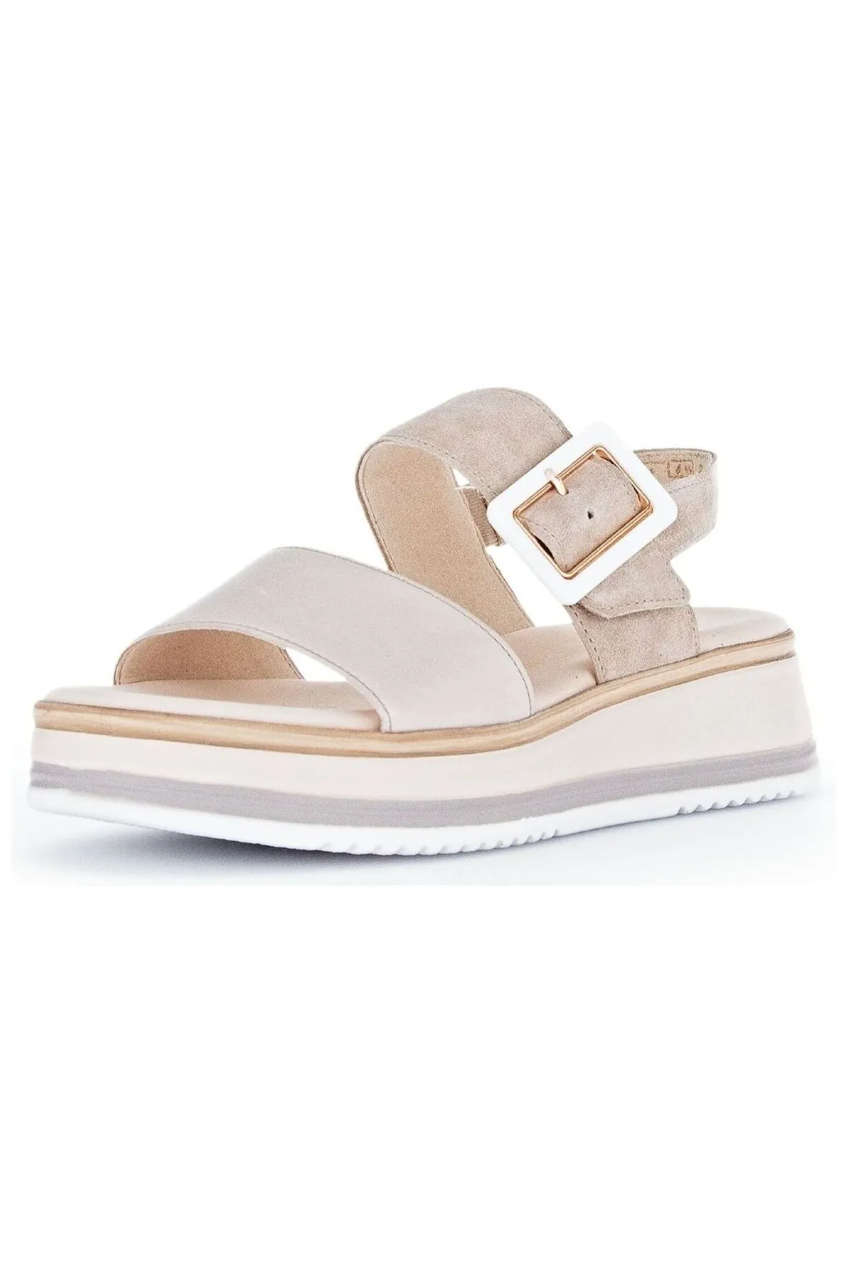 GABOR  Sandalette - Beige - Flacher Absatz