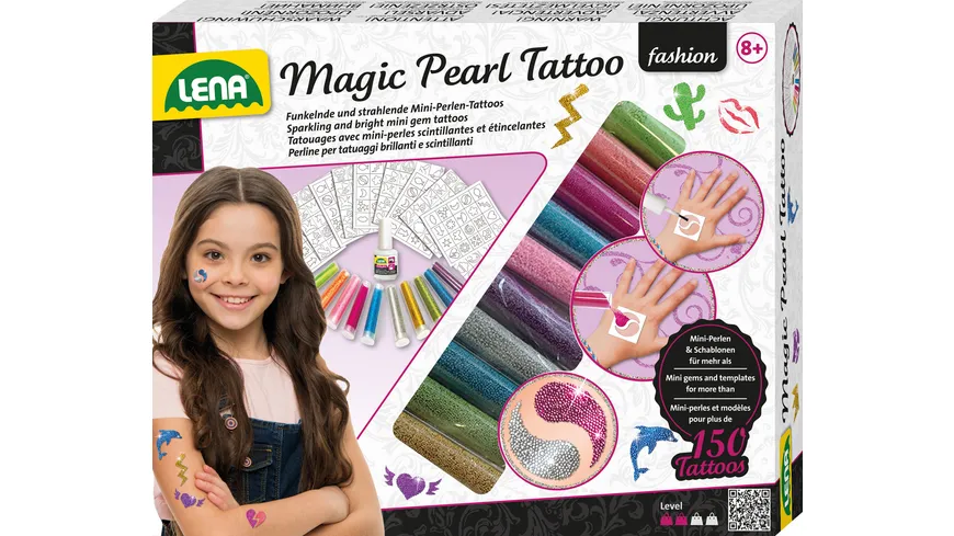 LENA Magic Pearl Tattoo, Faltschachtel; 42442