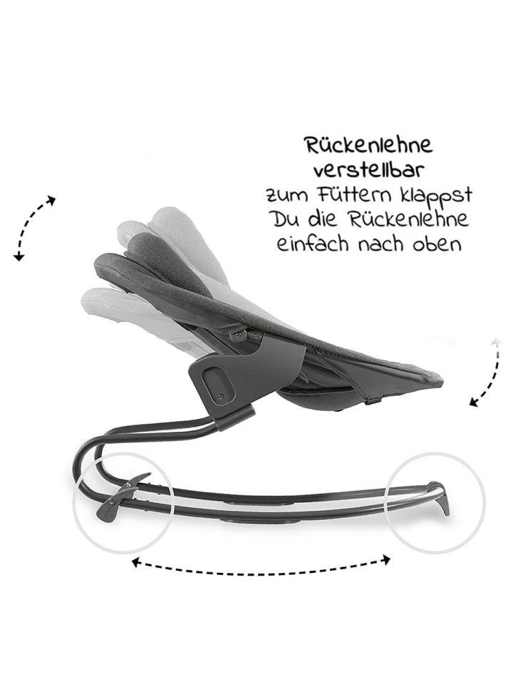 Hauck Alpha Plus Grey XXL Newborn Set - Hochstuhl   2in1 in grau günstig kaufen onesize